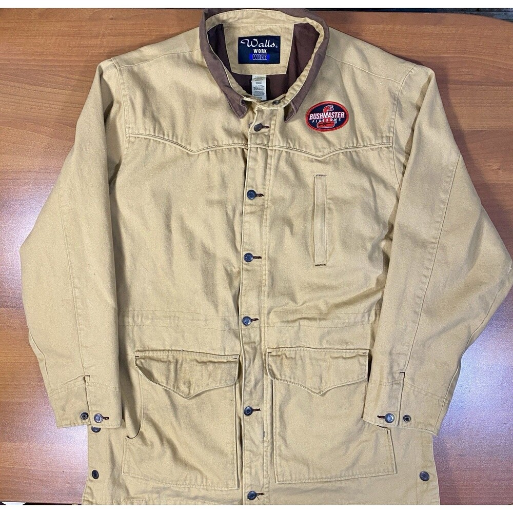 Walls Work Wear Utility Chore Jacket Men’s XL Heavy Tan Bushmaster Firearms